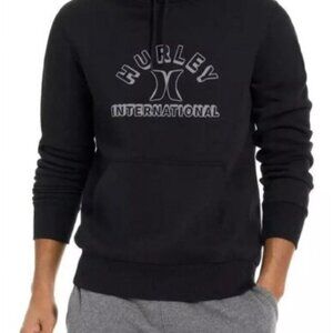 NWT Hurley Men’s Black "International" Graphic Pullover Hoodie Size Small